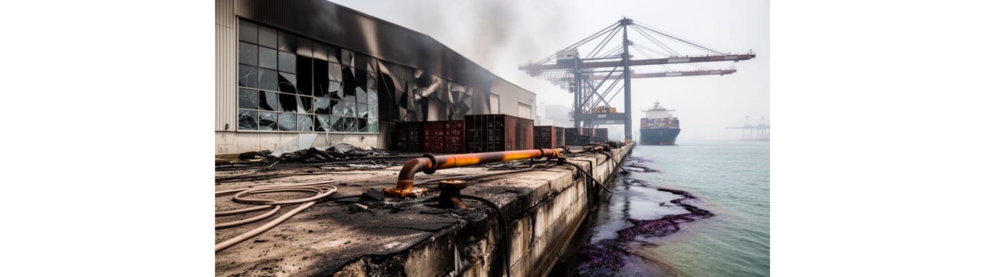 Пожар на морском терминале в Туапсе: что это значит для судового снабжения