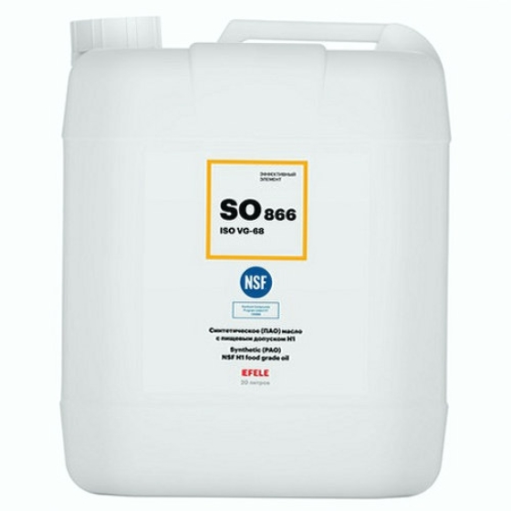 Редукторное масло Efele SO-866 VG68, 20 л, синтетика