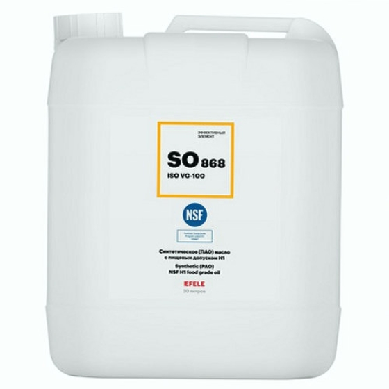 Редукторное масло Efele SO-868 VG100, 20 л, синтетика