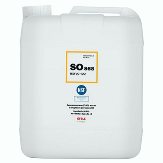 Редукторное масло Efele SO-868 VG100, 5 л, синтетика