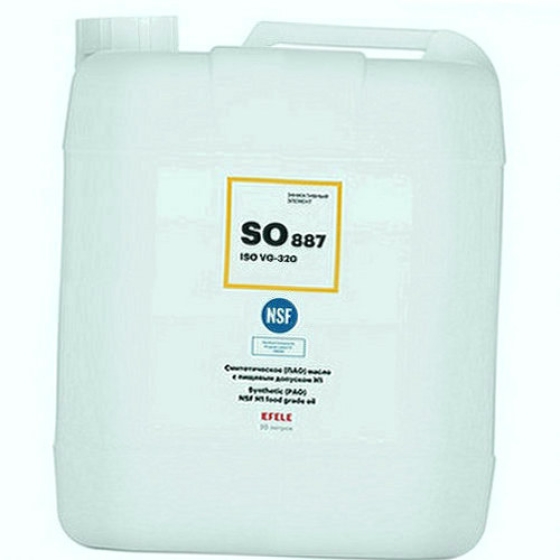 Редукторное масло Efele SO-887 VG320, 20 л, синтетика