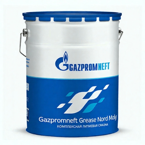 Смазочно-охлаждающая жидкость Gazpromneft Grease Nord Moly NLGI 2, 18 кг, минеральное