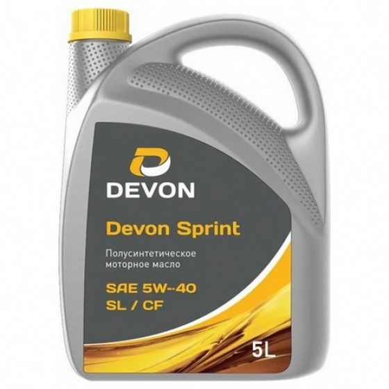 Моторное масло Devon Sprint SL/CF 5W-40, 4 л, синтетика