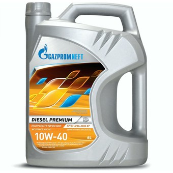 Грузовое масло Gazpromneft Diesel Premium, 10W-40, 5 л, полусинтетика