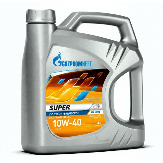 Моторное масло Gazpromneft Super, 10W-40, 4 л, полусинтетика
