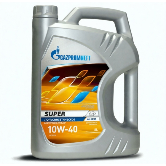 Моторное масло Gazpromneft Super, 10W-40, 5 л, полусинтетика