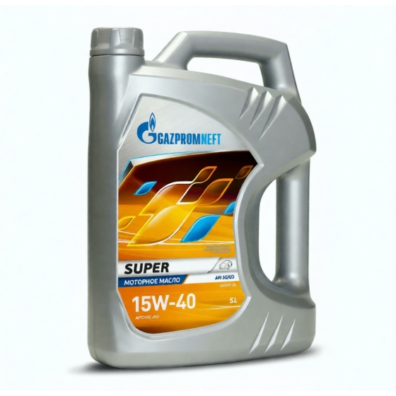 Моторное масло Gazpromneft Super, 15W-40, 5 л, минеральное