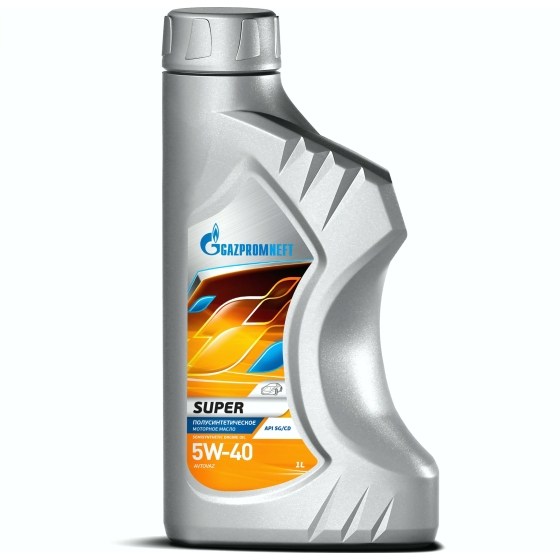 Моторное масло Gazpromneft Super, 5W-40, 1 л, синтетика