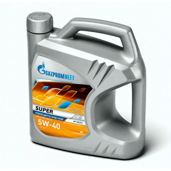 Моторное масло Gazpromneft Super, 5W-40, 4 л, синтетика