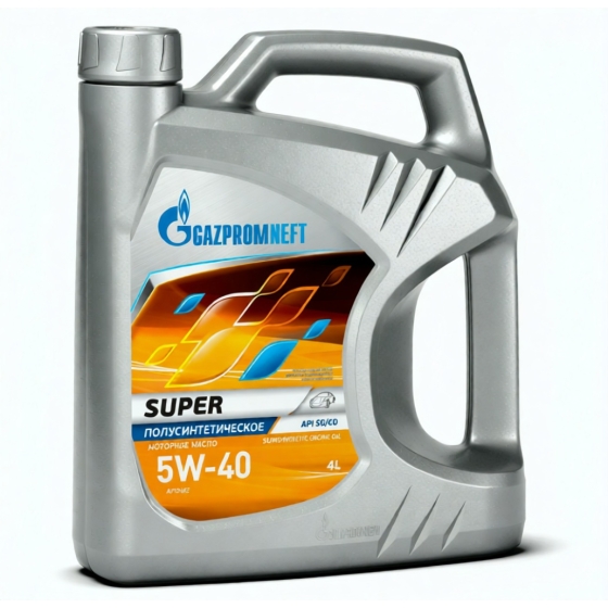 Моторное масло Gazpromneft Super, 5W-40, 4 л, синтетика