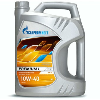 Моторное масло Gazpromneft Premium L, 10W-40, 5 л, синтетика