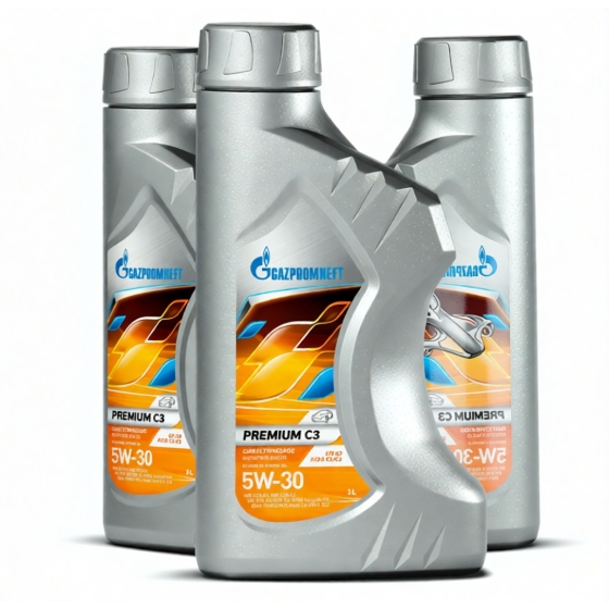 Моторное масло Gazpromneft Premium C3, 5W-30, 1 л, синтетика