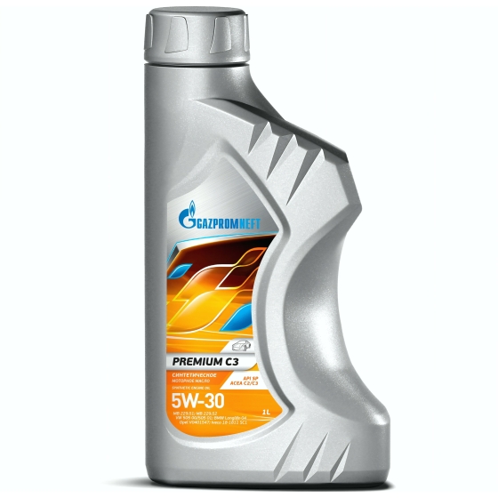 Моторное масло Gazpromneft Premium C3, 5W-30, 1 л, синтетика