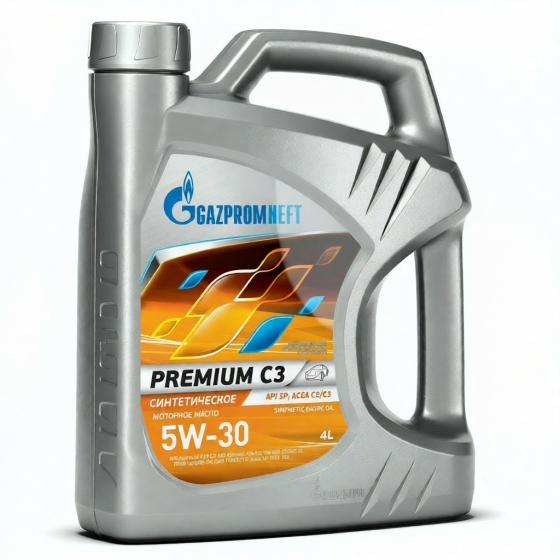 Моторное масло Gazpromneft Premium C3, 5W-30, 4 л, синтетика