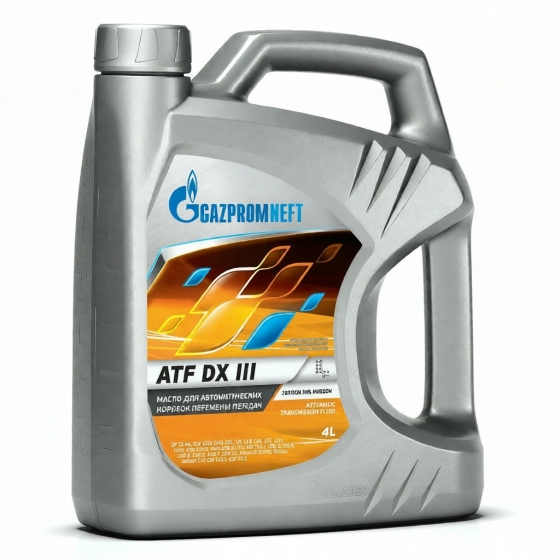 Трансмиссионное масло Gazpromneft ATF DX III, 4 л, полусинтетика