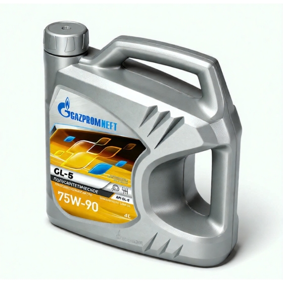 Трансмиссионное масло Gazpromneft GL-5, 75W-90, 4 л, полусинтетика