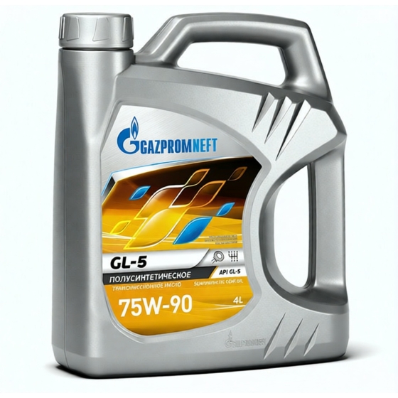 Трансмиссионное масло Gazpromneft GL-5, 75W-90, 4 л, полусинтетика