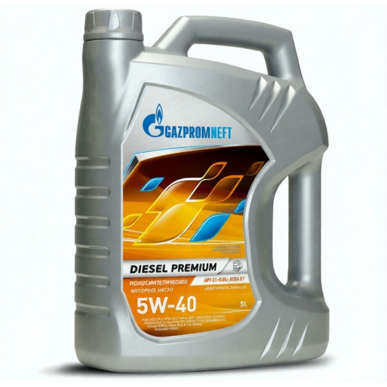 Грузовое масло Gazpromneft Diesel Premium, 5W-40, 5 л, синтетика