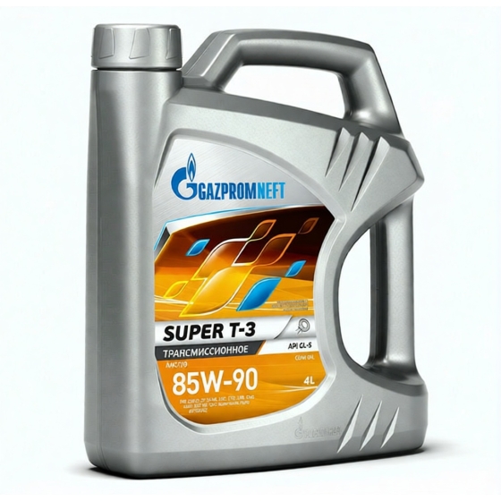 Трансмиссионное масло Gazpromneft Super T-3, 85W-90, 4 л, минеральное