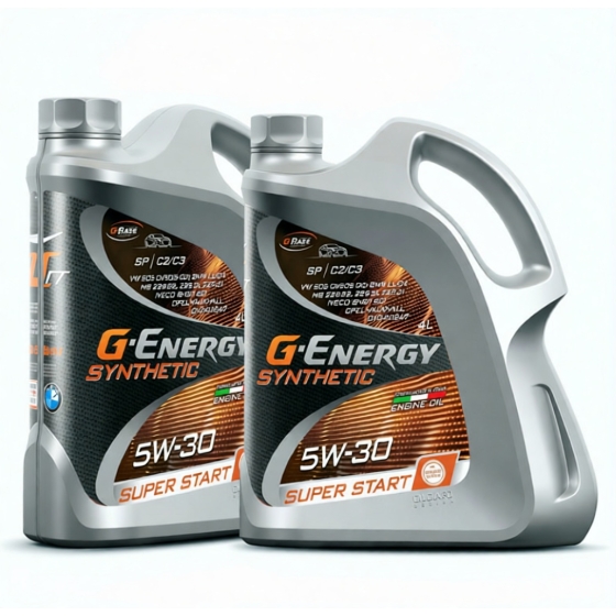 Моторное масло G-Energy Synthetic Super Start, 5W-30, 4 л, синтетика