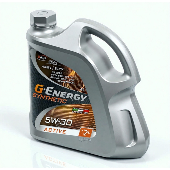 Моторное масло G-Energy Synthetic Active, 5W-30, 4 л, синтетика
