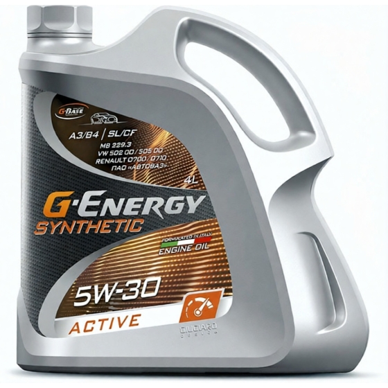 Моторное масло G-Energy Synthetic Active, 5W-30, 4 л, синтетика