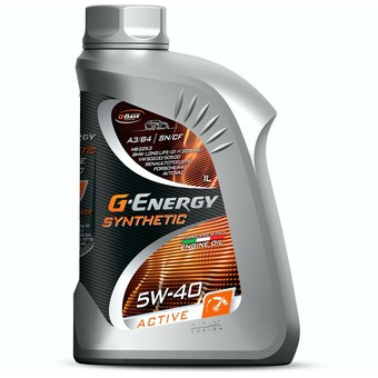 Моторное масло G-Energy Synthetic Active, 5W-40, 1 л, синтетика