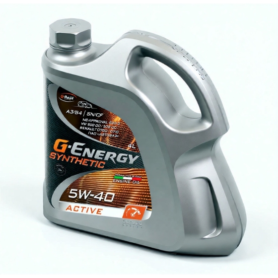 Моторное масло G-Energy Synthetic Active, 5W-40, 4 л, синтетика