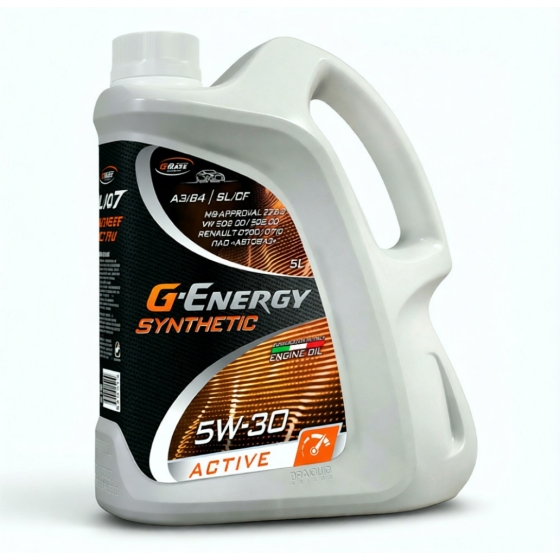 Моторное масло G-Energy Synthetic Active, 5W-40, 5 л, синтетика