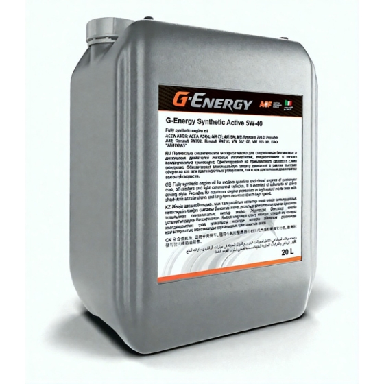 Моторное масло G-Energy Synthetic Active, 5W-40, 20 л, синтетика