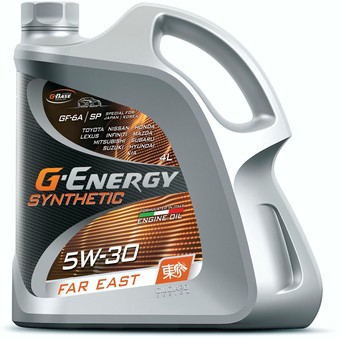 Моторное масло G-Energy Synthetic Far East, 5W-30, 4 л, синтетика