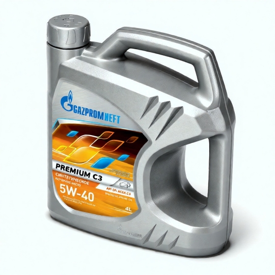 Моторное масло Gazpromneft Premium C3, 5W-40, 4 л, синтетика