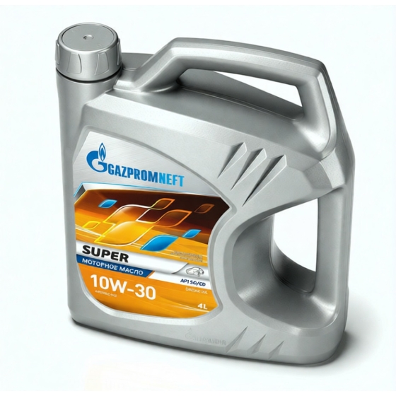 Моторное масло Gazpromneft Super, 10W-30, 4 л, минеральное