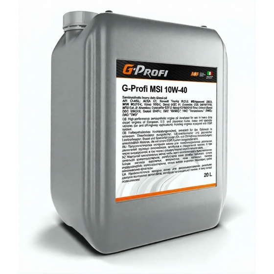 Грузовое масло G-Energy G-Profi MSI 10W-40, 20 л, синтетика
