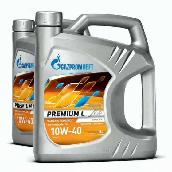 Моторное масло Gazpromneft Premium L, 10W-40, 4 л, синтетика