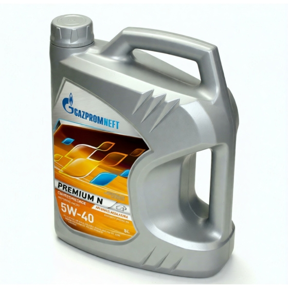 Моторное масло Gazpromneft Premium N, 5W-40, 5 л, синтетика