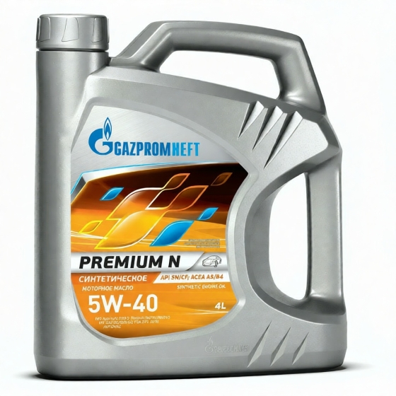 Моторное масло Gazpromneft Premium N, 5W-40, 4 л, синтетика