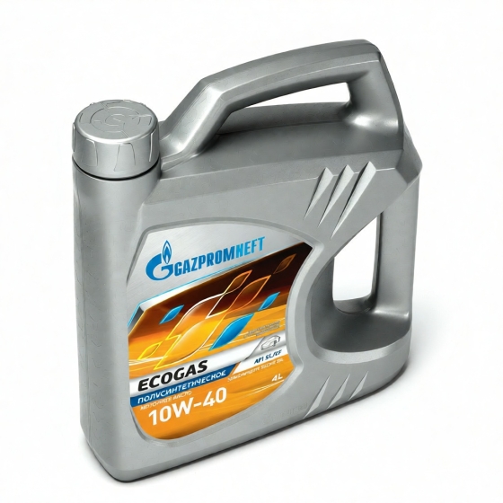 Моторное масло Gazpromneft Ecogas, 10W-40, 4 л, синтетика