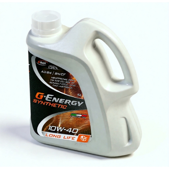 Моторное масло G-Energy Synthetic Long Life, 10W-40, 5 л, синтетика