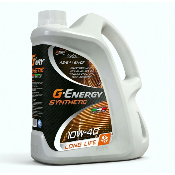 Моторное масло G-Energy Synthetic Long Life, 10W-40, 5 л, синтетика
