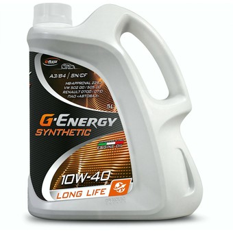 Моторное масло G-Energy Synthetic Long Life, 10W-40, 5 л, синтетика