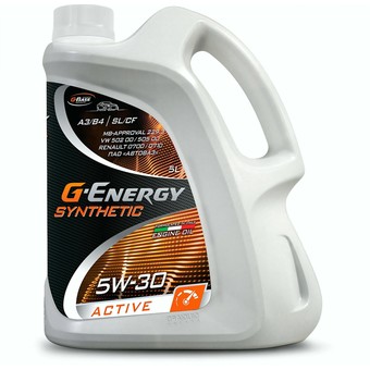 Моторное масло G-Energy Synthetic Active, 5W-30, 5 л, синтетика