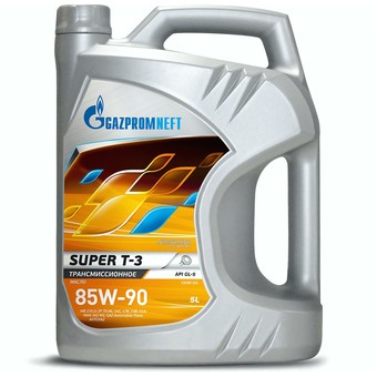Трансмиссионное масло Gazpromneft Super T-3, 85W-90, 5 л, минеральное