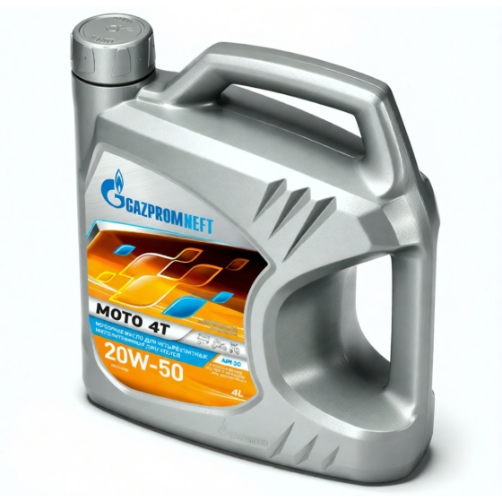 Моторное масло Gazpromneft Moto 4T, 20W-50, 4 л, минеральное