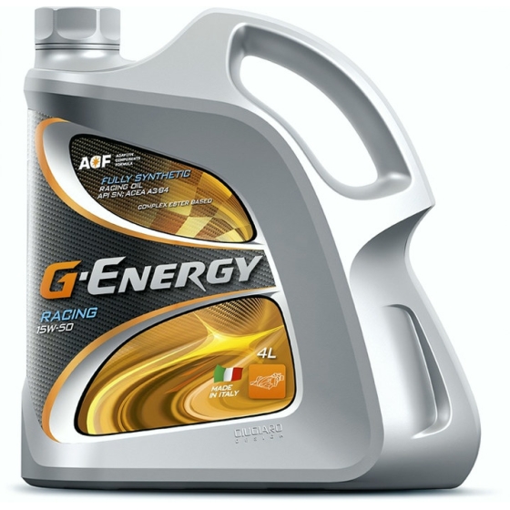 Моторное масло G-Energy Racing, 15W-50, 4 л, синтетика