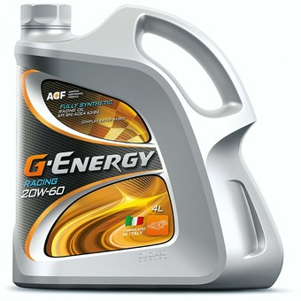 Моторное масло G-Energy Racing, 20W-60, 4 л, синтетика