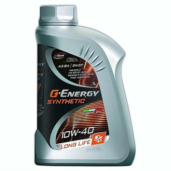 Моторное масло G-Energy Synthetic Long Life, 10W-40, 20 л, синтетика