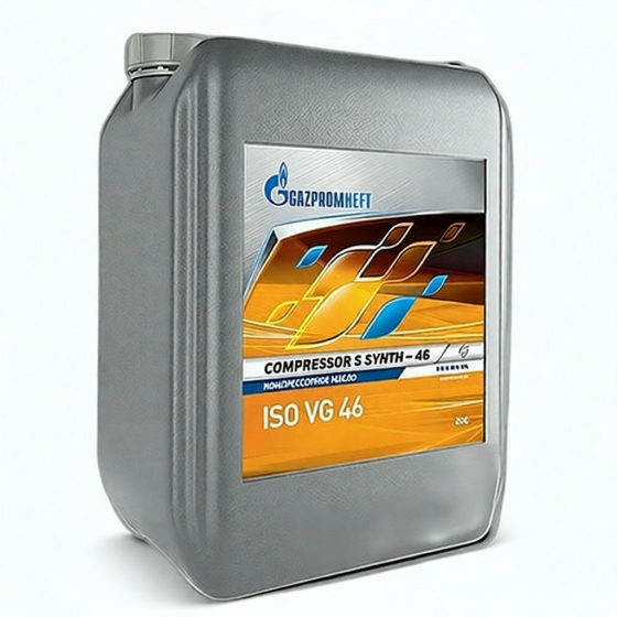 Компрессорное масло Gazpromneft Compressor S Synth ISO VG: 46, 20 л, полусинтетика