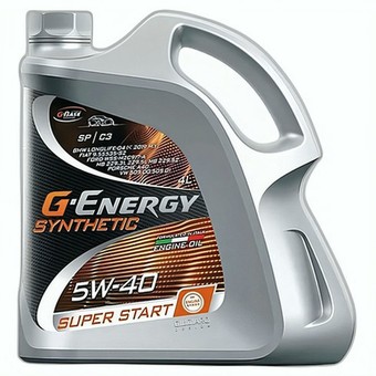 Моторное масло G-Energy Synthetic Super Start, 5W-40, 4 л, синтетика