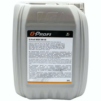 Грузовое масло G-Energy G-Profi MSK, 5W-40, 20 л, синтетика